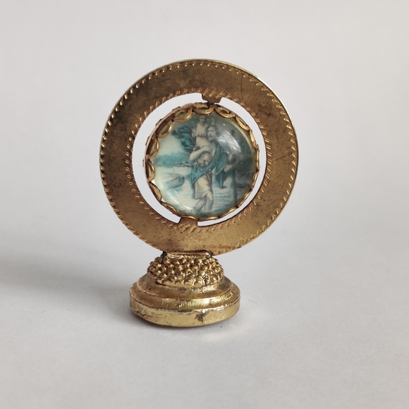 Vintage St Joseph & St Christopher Dash Magnet Globe Traveller's Patrons - Picture 8 of 10